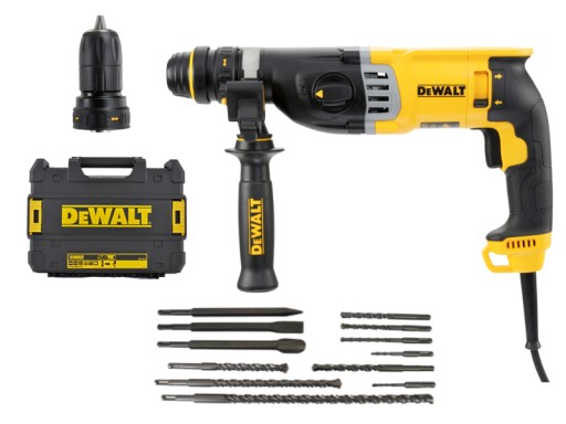 Młotowiertarka DeWalt D25144K +wiertła+ dłuta 12cz