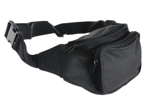 Nerka Torba TOREBKA Biodrowa Fanny Pack - CZARNA