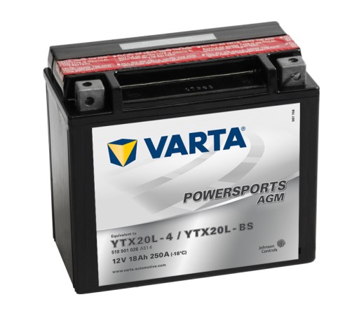 Akumulator VARTA YTX20L-BS 12V 18Ah 250A