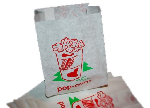 Torebki papierowe gastronomiczne Popcorn 200 szt.