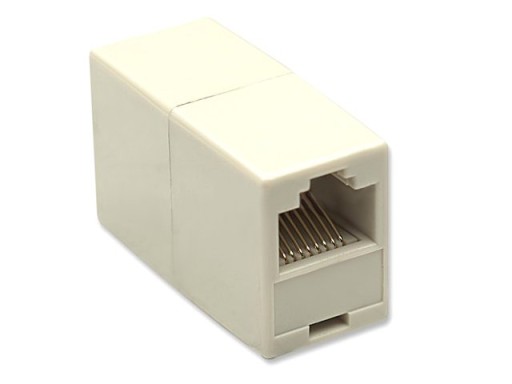 Adapter łącznik komputerowy wtyków RJ45 8P8C