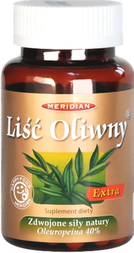 LIŚĆ OLIWNY 60 kap 40% MERIDIAN MOCNY EKSTRAKT_24H