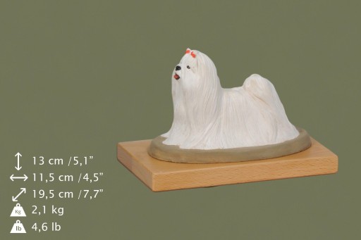 Maltańczyk Malowana statuetka Posąg Figurka