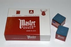 Kreda bilardowa MASTER opakow.12 szt Niebieska