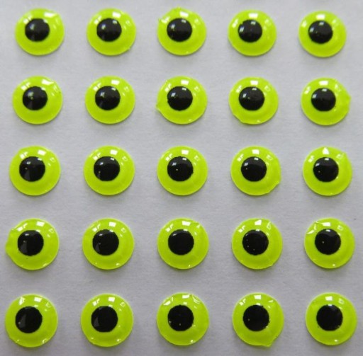 OCZY 3D LIME (FLUO) wobler 4 mm 100-sztuk z USA