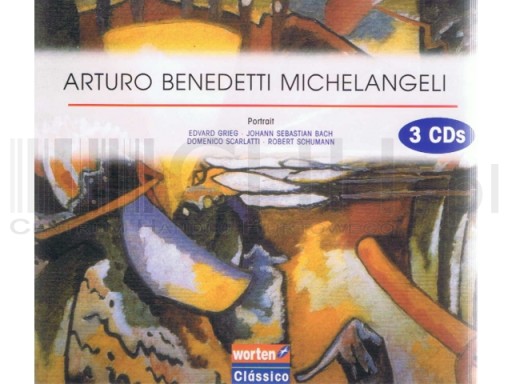 Arturo Benedetti Michelangeli 3CD Grieg Liszt Bach