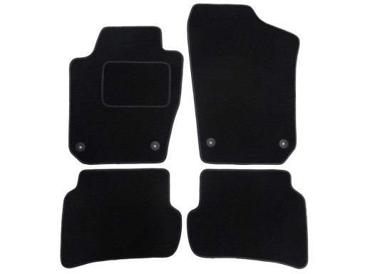 SEAT IBIZA 2008-.... DYWANIKI WELUROWE 8mm