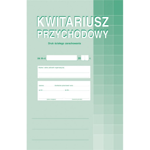 Druk 400-1 Kwitariusz przychodowy A4 a'50