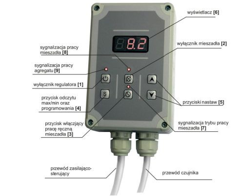 Sterownik do zbiornika do mleka SMT-05+czujka