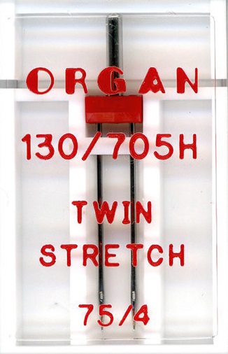Igła podwójna półpłaska do maszyn do szycia solidna Organ do stretchu 4mm