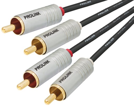 KABEL PRZEWÓD 2 RCA CINCH PROLINK FUTURA SLIM 1.5m