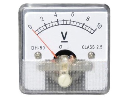 Voltomierz Woltomierz analogowy kwadratowy DC 10V