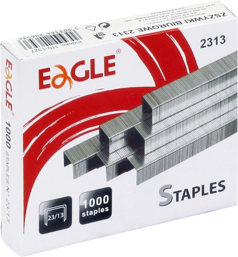 Zszywki 23/13 EAGLE do 90 kartek 1000 szt