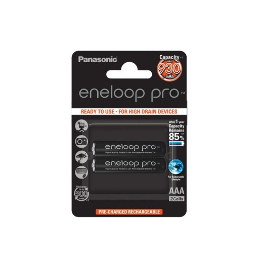 PANASONIC ENELOOP PRO akumulatorki AAA 930mAh 2szt