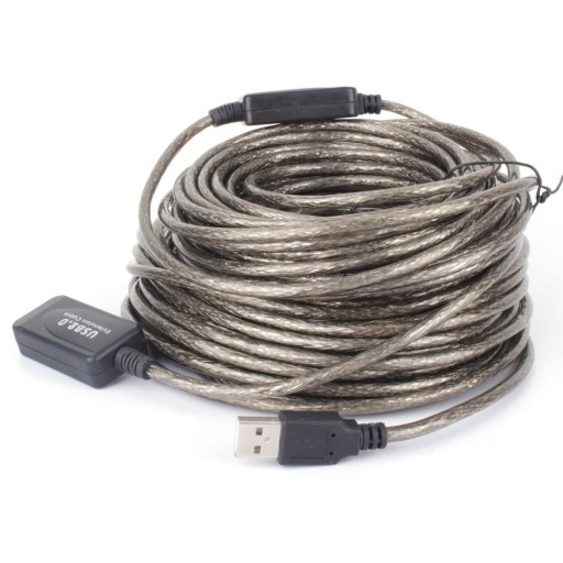 Przedłużacz kabel USB 2.0 aktywny 15 m przedłużka