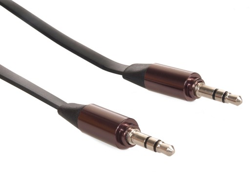 PRZEWÓD KABEL AUX DO RADIA 3,5mm NIEPLĄCZĄCY 1m