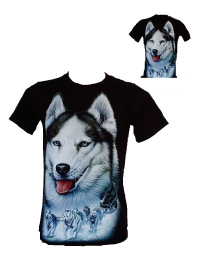 Koszulka PIES Husky świeci ROCK EAGLE GW82 M