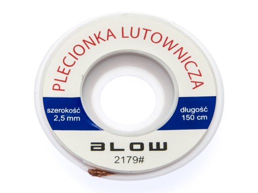 Plecionka taśma roz - lutownicza 2,5mm 1,5m