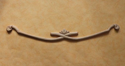 Dekor 37x5,5cm, aplikacja, sztukateria- D207