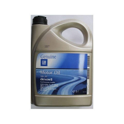 GM Genuine dexos2 C3 5W30 5L olej silnikowy OPEL