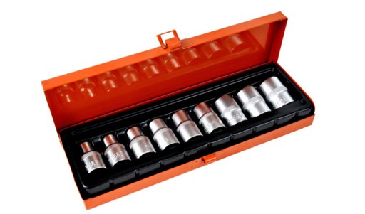 Zestaw kluczy klucze nasadowe nasadki torx 1/2 9el