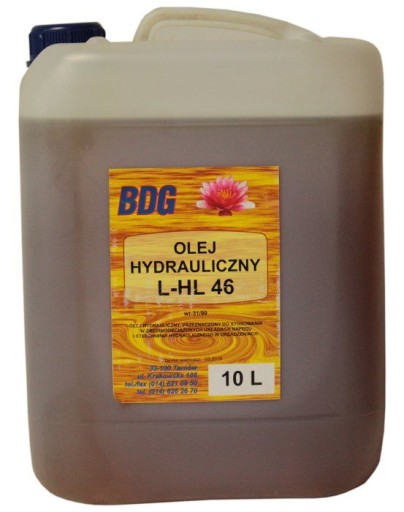 OLEJ HL 46 10l BDG OLEJ HYDRAULICZNY WYSOKA JAKOŚĆ