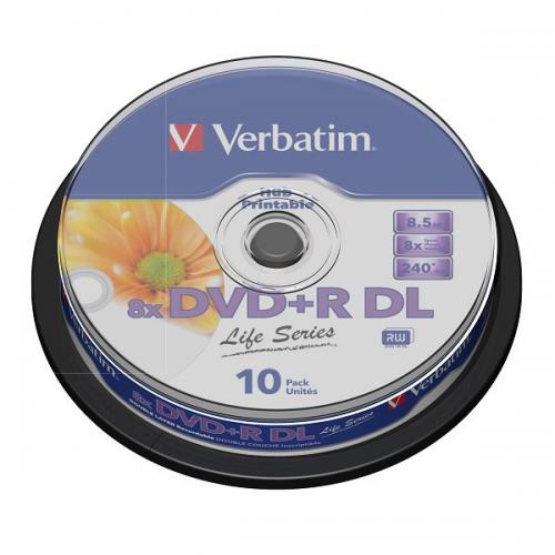 VERBATIM DVD+R DL 8,5 GB PRINTABLE 10szt Wawa NoID