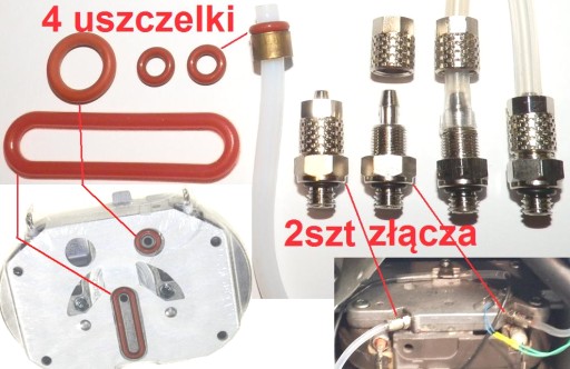 Zestaw naprawczy uszczelki złącza grzałki termoblok ekspres Jura S9 X90 X95