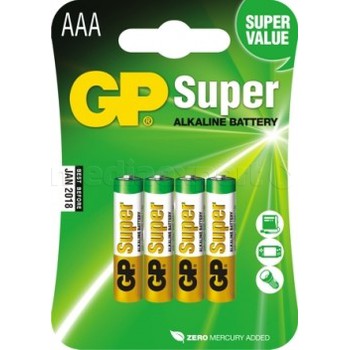 BATERIA AAA LR03 R3 GP 1.5V SUPER MOCNA ALKAL FV