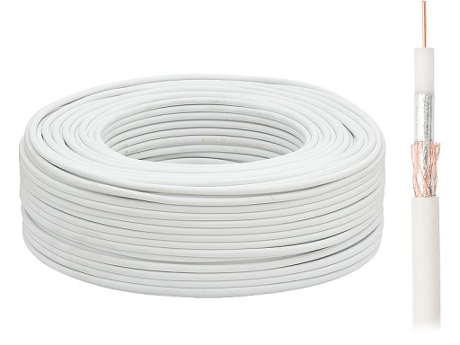 KABEL PRZEWÓD KONCENTRYCZNY ANTENOWY RG6 POLSKI