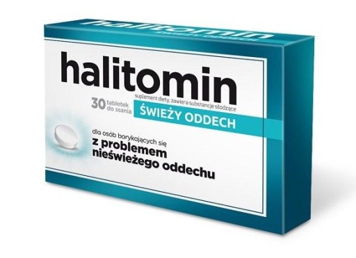 HALITOMIN 2x30 =60tabl SPOSÓB NA NIEŚWIEŻY ODDECH