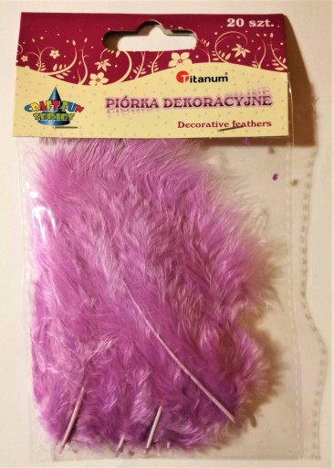 piórka dekoracyjne fioletowy 283023