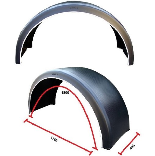 Błotnik nadkole na koło 315/70R 19,5 biały pasek