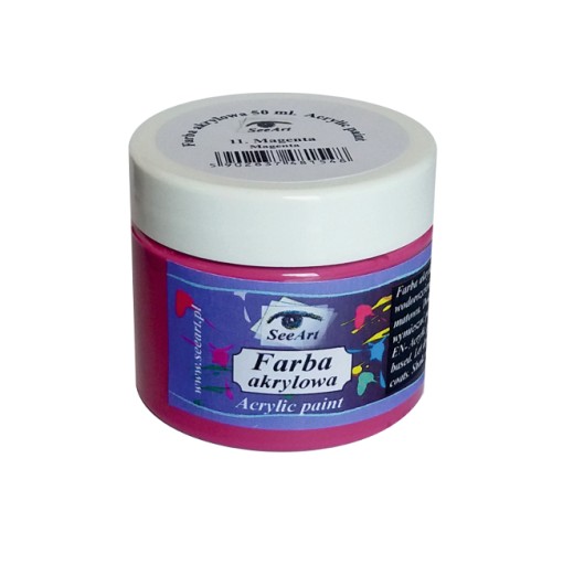 Farba akrylowa SeeArt 50 ml. 11 magenta