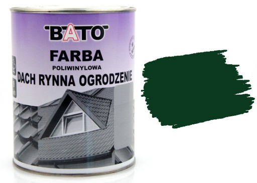 FARBA NA OCYNK ALUMINIUM DACH BLACHĘ ZIELONA 6005