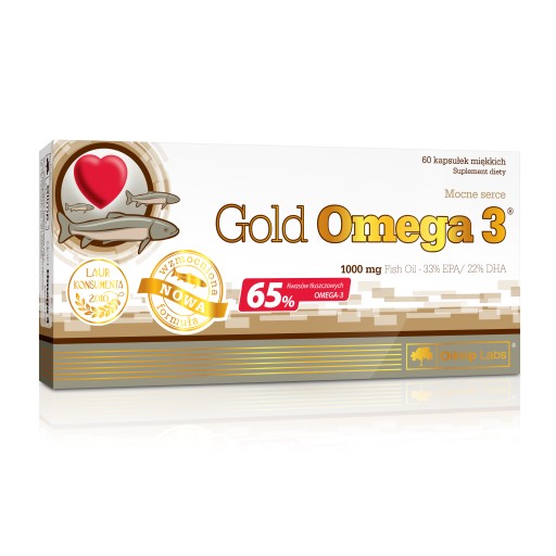 OLIMP GOLD OMEGA 3 1000 MG ZDROWE SERCE FUNKCJONOWANIE MÓZGU 60 KAPS.