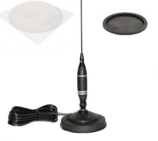 cb antena SIRIO OMEGA 27 magnes 12cm + GUMA +FOLIA