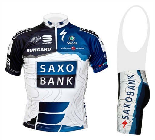 KOMPLET KOSZULKA + SPODENKI SAXO BANK PRO M