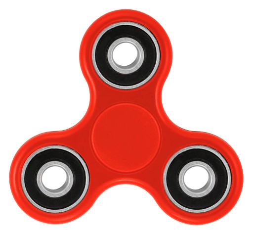 Święcący na czerwono Firmowy HAND SPINNER