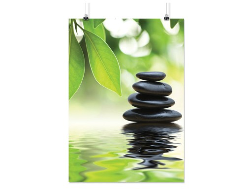 PLAKAT ZEN SPOKÓJ KAMIEŃ 50x70 CM 19 WZORÓW MATOWY