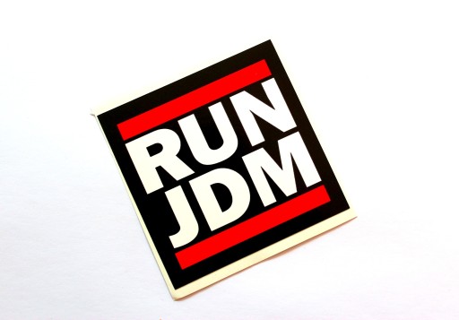 RUN JDM japan naklejka sticker