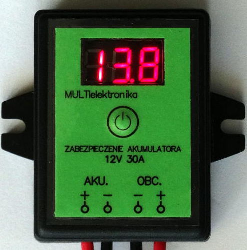 ZABEZPIECZENIE AKUMULATORA 12V/30A - POLSKIE - FV