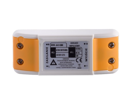 Zasilacz impulsowy MINI Led CCTV 12V DC 1A 01