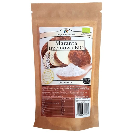 PIĘĆ PRZEMIAN MARANTA TRZCINOWA ARROWROOT BIO 250g