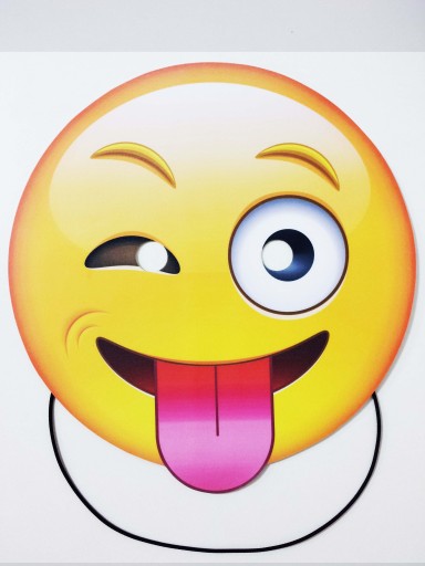 EMOJI Maska 25cm x 25cm WODOODPORNA 80 wzorów -50%