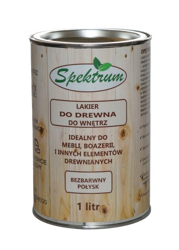 Lakier do drewna SPEKTRUM - bezbarwny połysk 1L