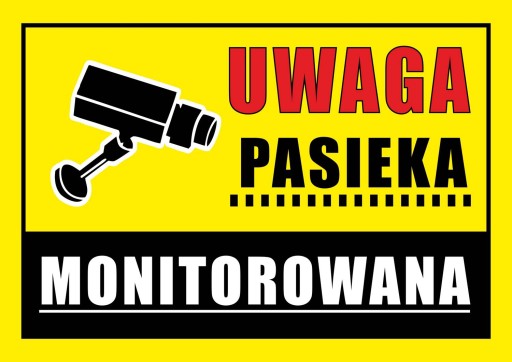 TABLICA OSTRZEGAWCZA Pasieka monitorowana ~29,5x42