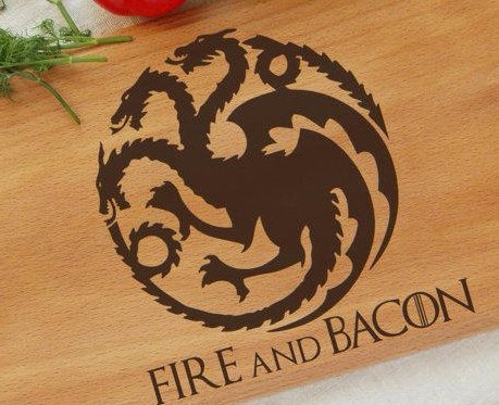 Deska Fire and bacon - Prezent