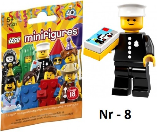 LEGO 71021 MINIFIGURES POLICJANT Z 1978 ROKU NR 8