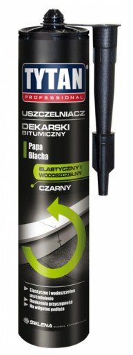 TYTAN uszczelniacz dekarski 310 ml. czarny bitum